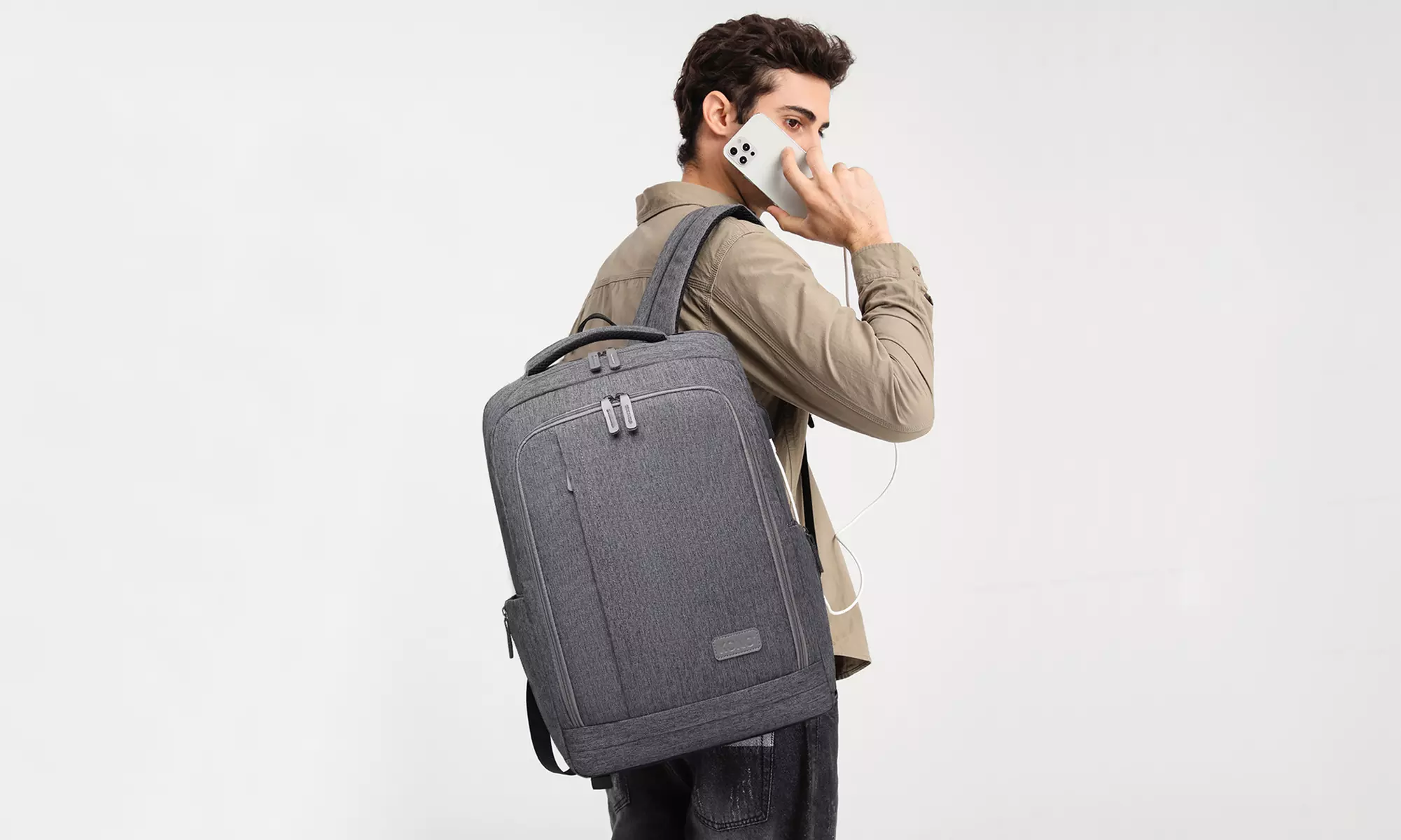 Sac à dos multi-compartiments Kono avec port USB