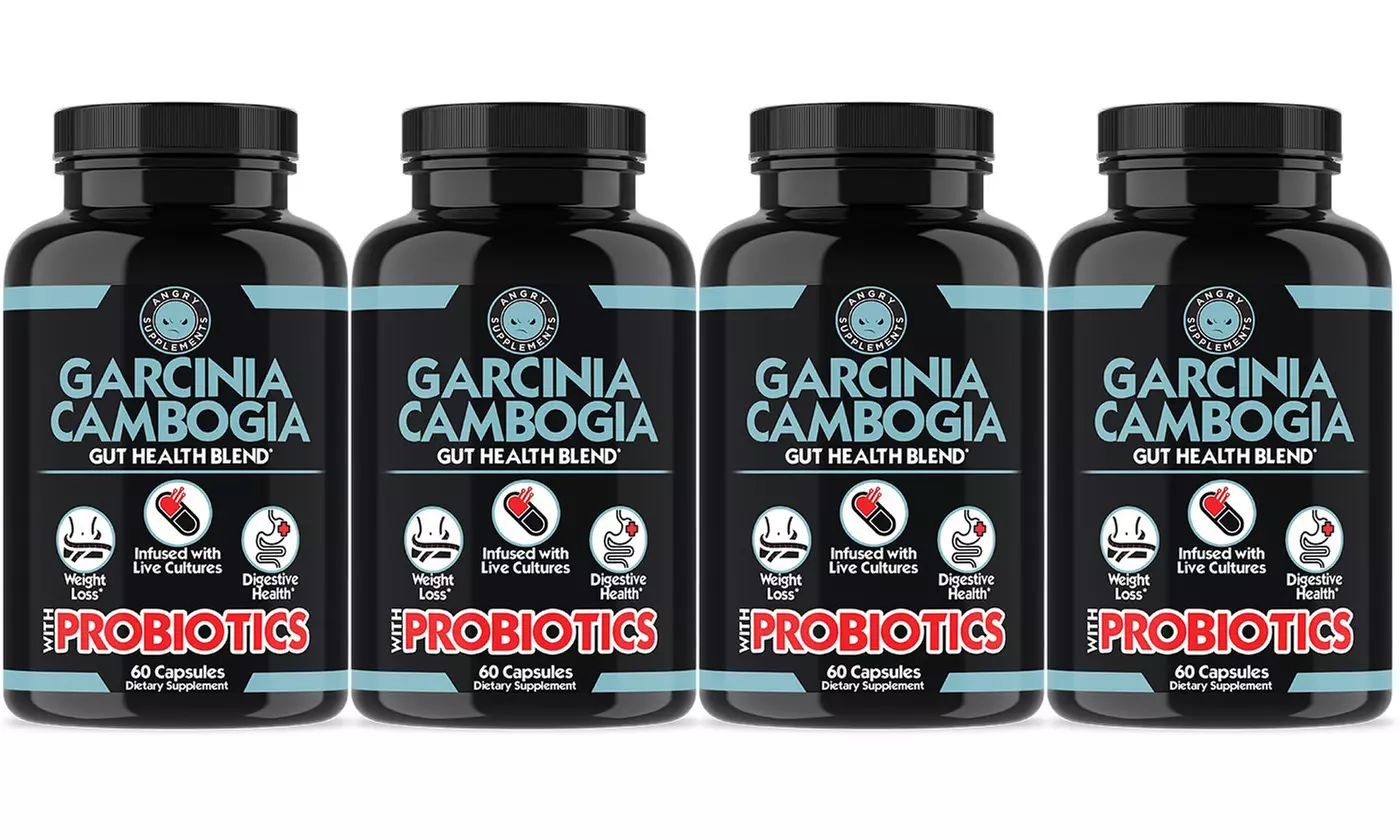 Angry Supplements Garcinia Cambogia with Probiotics, Gut Health Weight Loss