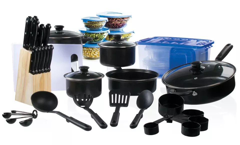 Cookware and Cutlery Starter Set (102-Piece) - Primary Image