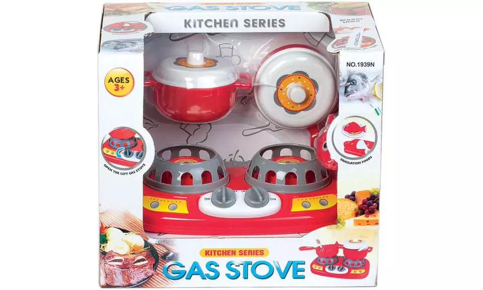 Kit mini cuisinière électrique avec accessoires de cuisine pour enfant - Second Medium