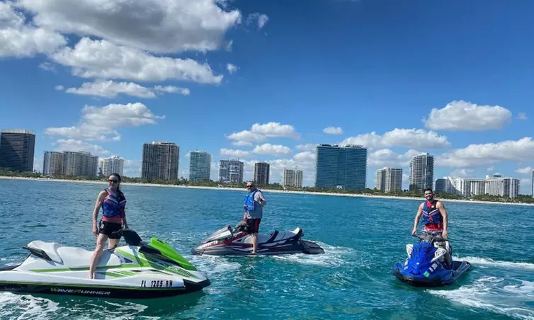 Dive into 1 or 2 60-Min Jet Ski Rental For Up to Two + Optional Free 30-Min Tour Guide Up to 65% Off  - Primary Image