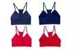 Lounge Love Women's Six-Pack Everyday Wireless Tank or Racerback Bras - Second Medium