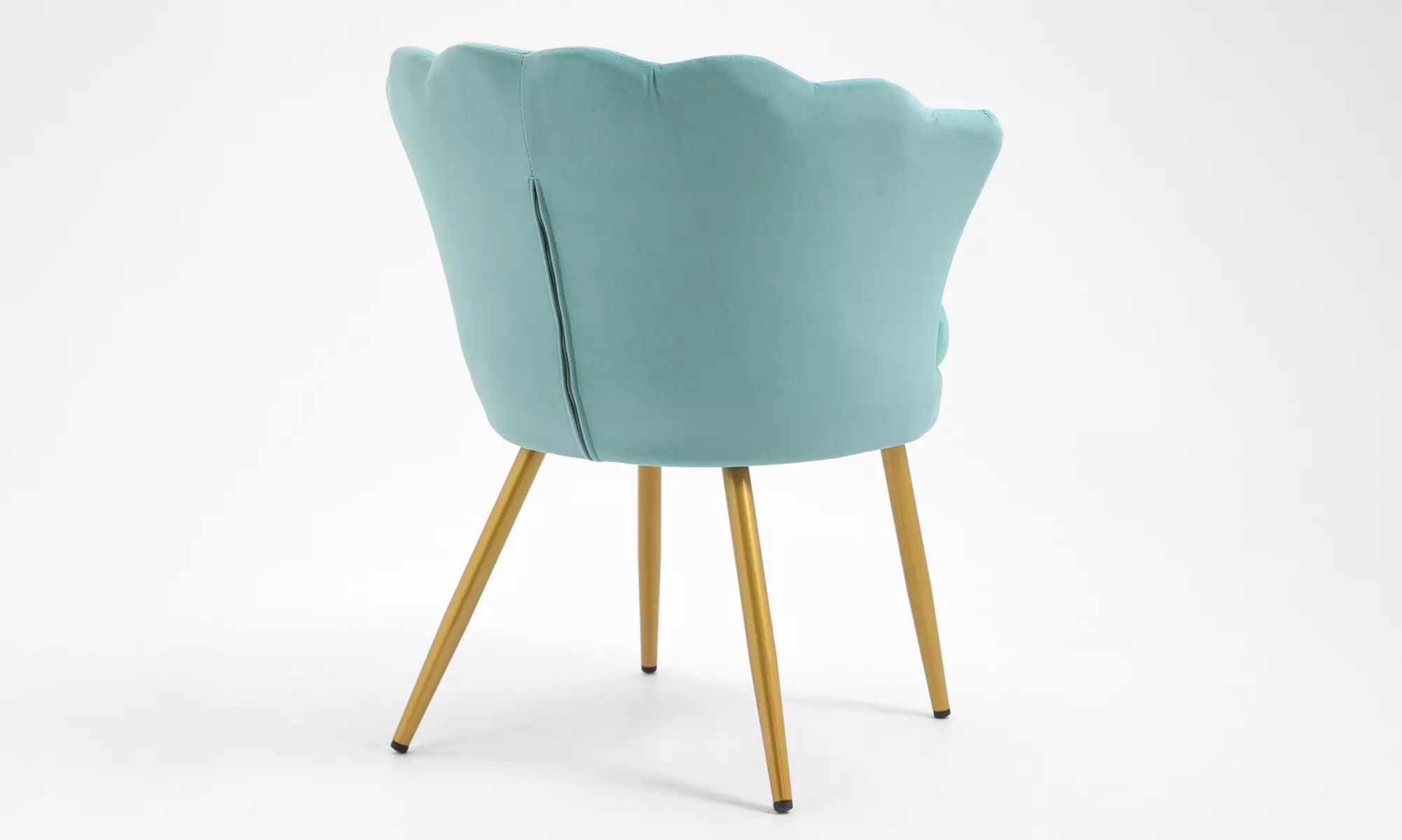 Poltroncina a conchiglia Maddina in velluto