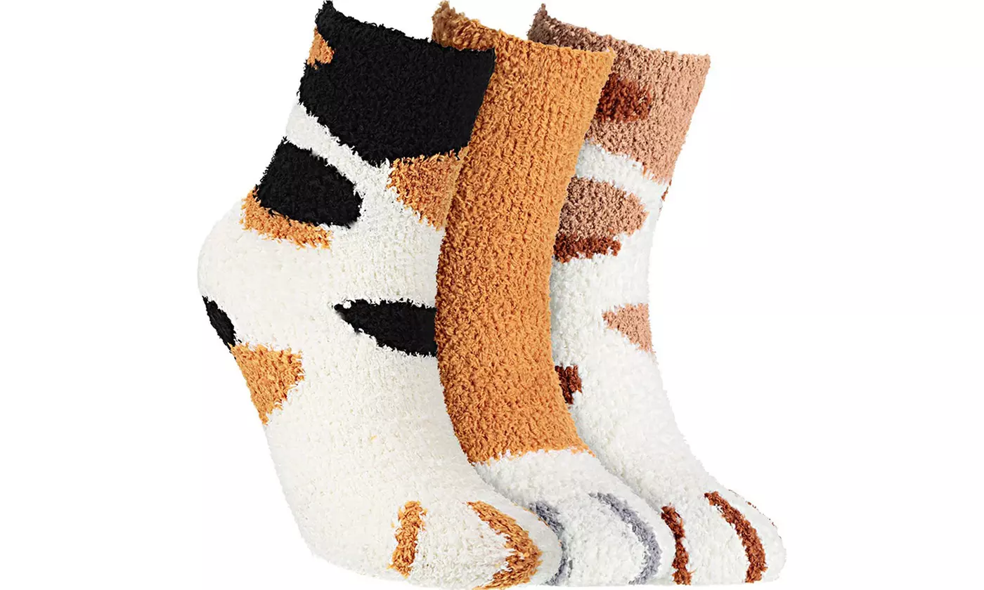 Winter Cat Claws Cute Thick Warm Sleep Floor Socks Sleep Indoor Socks