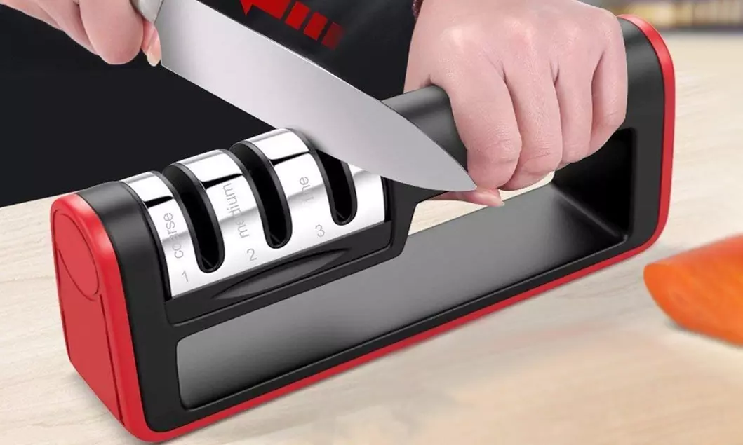 Knife Sharpener Professional Ceramic Tungsten Kitchen Sharpening System Tool