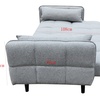 Image 19: DS Living Bello 2 Seater Sofa Bed in Grey or Silver