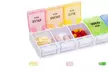Weekly Pill Organizer 2 Times A Day AM PM with Easy Push Button - Second Medium
