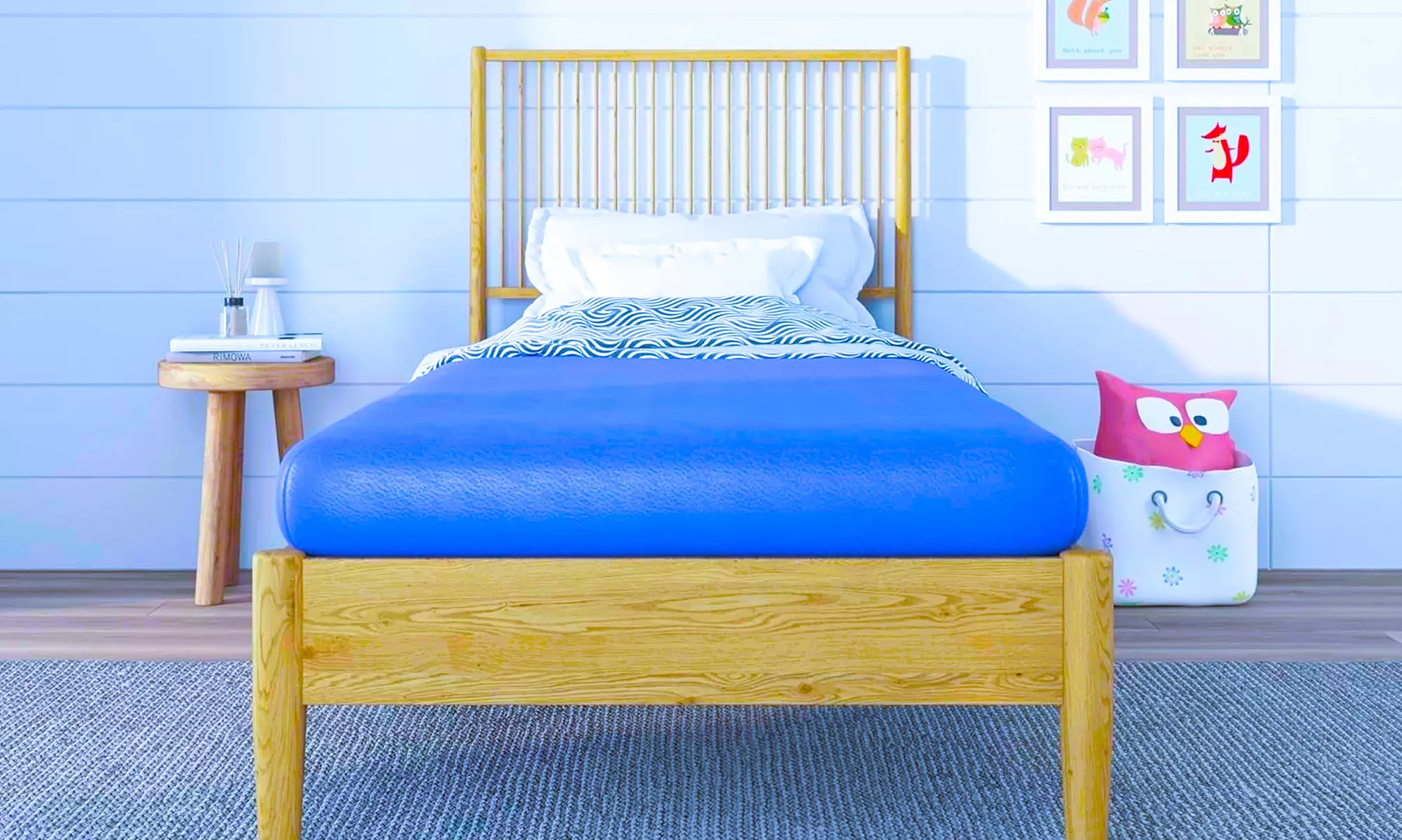 NapQueen Rainbow 5 inch Twin size Kids Memory Foam Mattress