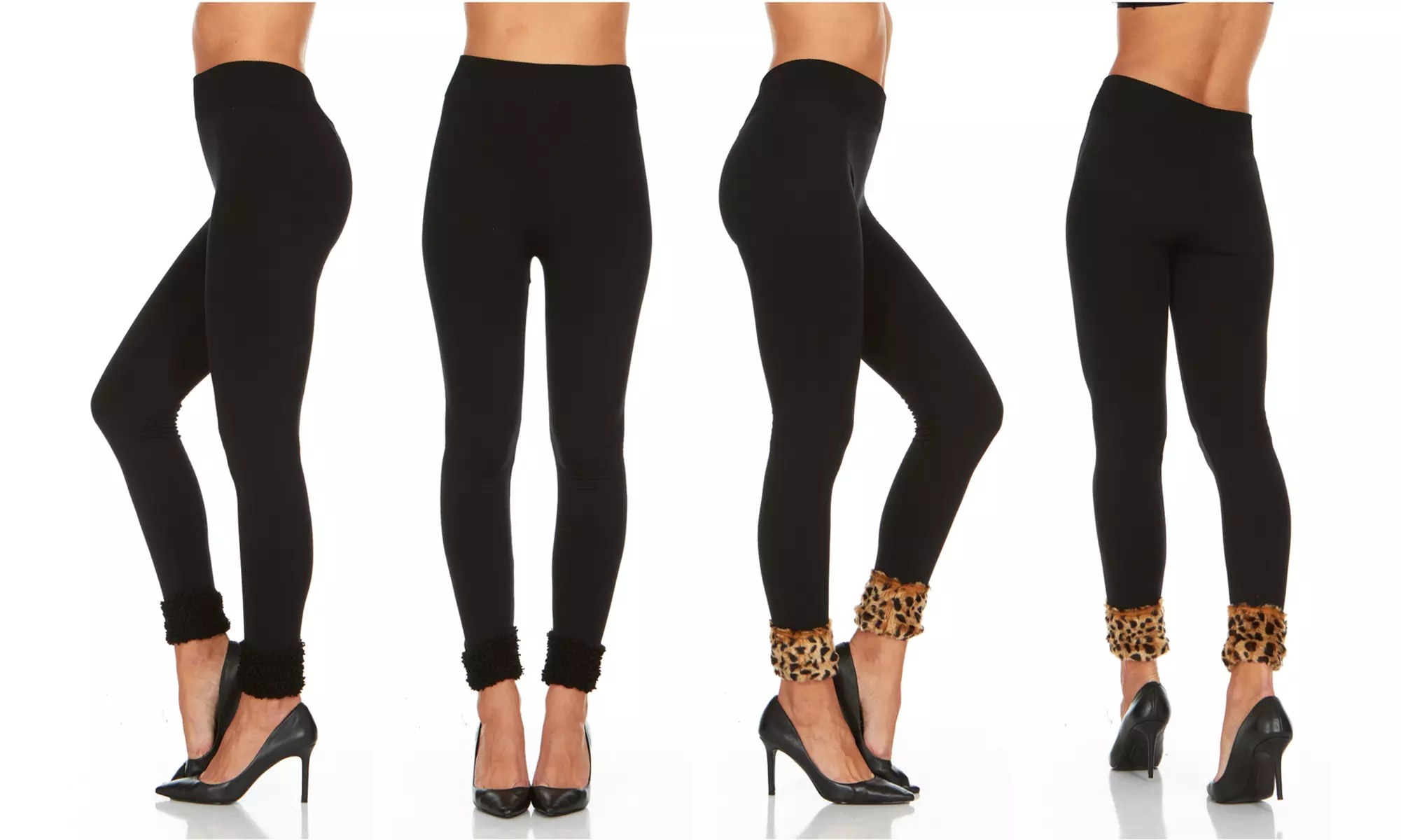 Women's Cuffed Fleece Leggings (2-Pack) - Primary Image