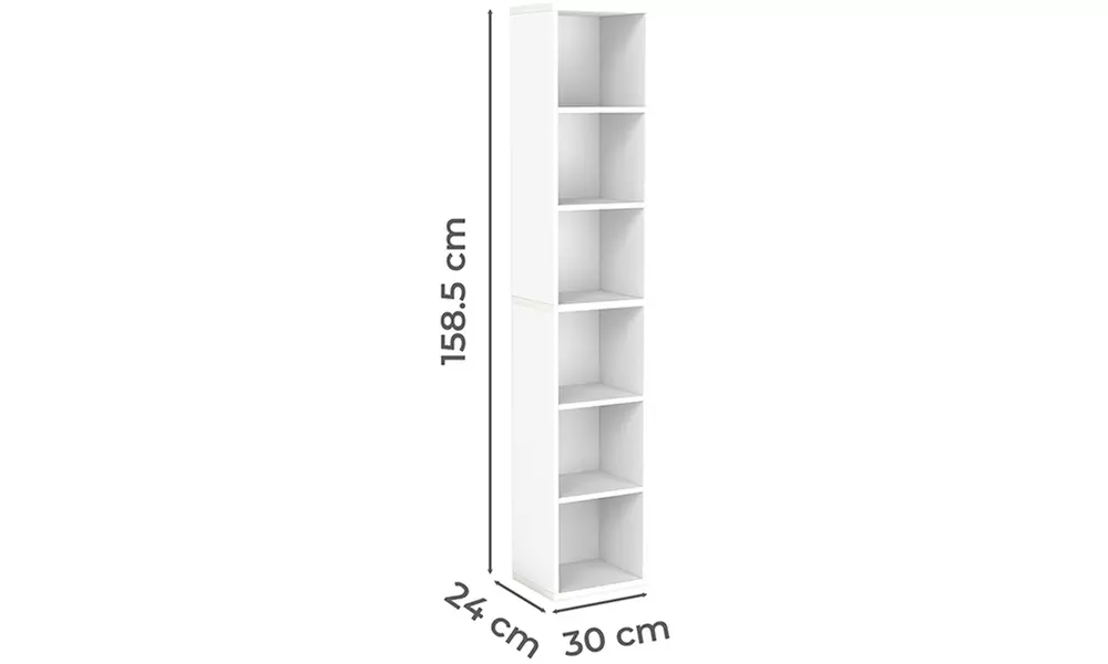 Levede 6-Tier Freestanding Bookcase