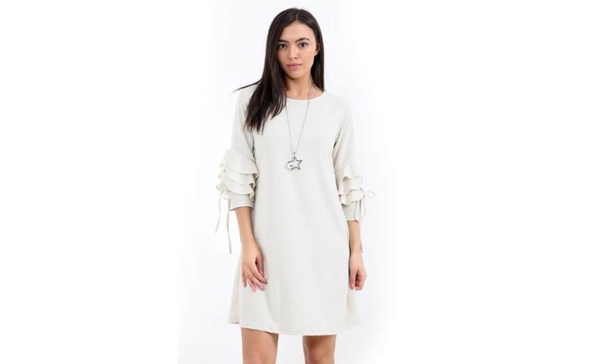 Image 7: Kurt Muller Ruffle-Sleeved Dress