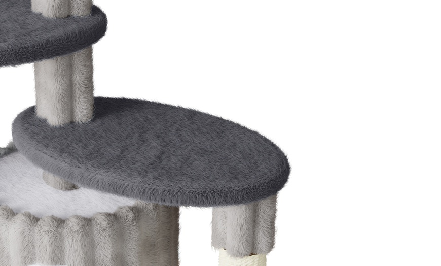 Image 26: Meerlaagse grijze kattenboom