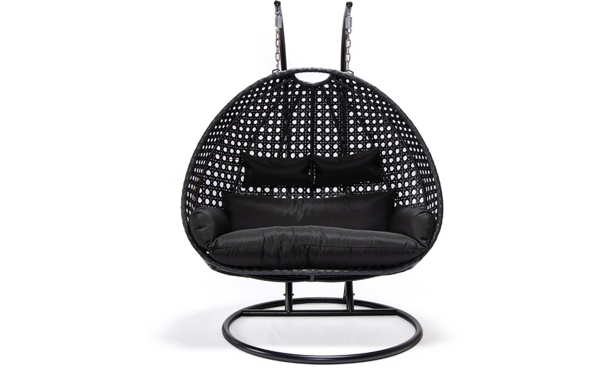 Image 5: Home Deluxe Polyrattan-Hängesessel TWIN