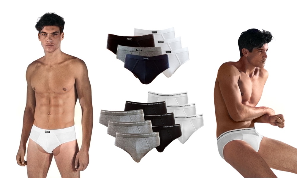 6, 12 o 18 slip da uomo Enrico Coveri