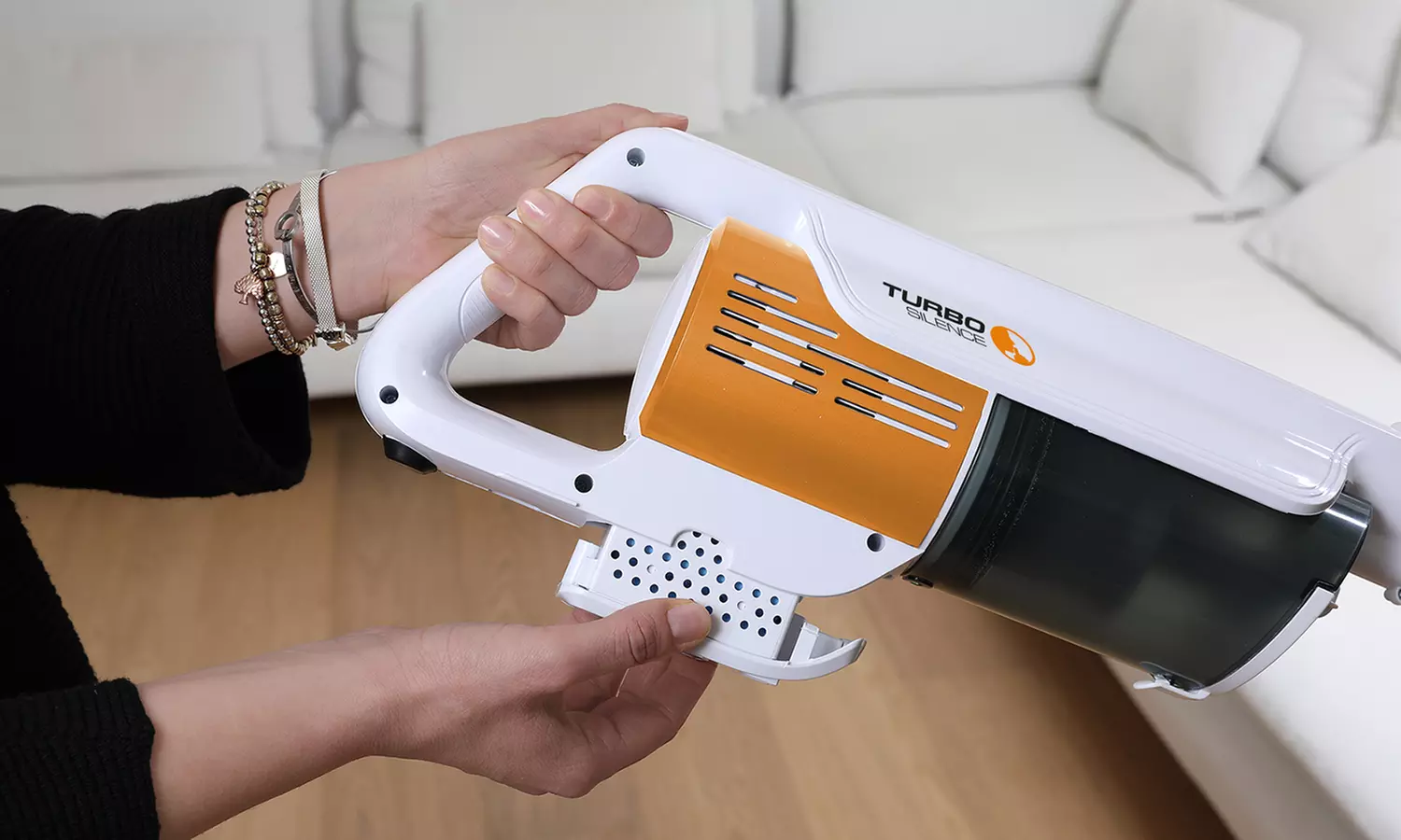 Draadloze stofzuiger Turbo Silence + kit Dierenverzorging