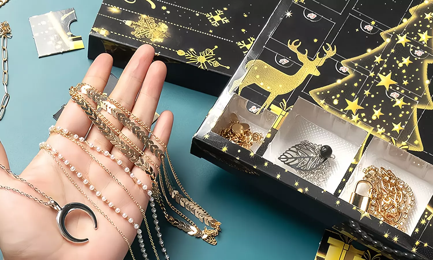 Adventskalender met sieraden