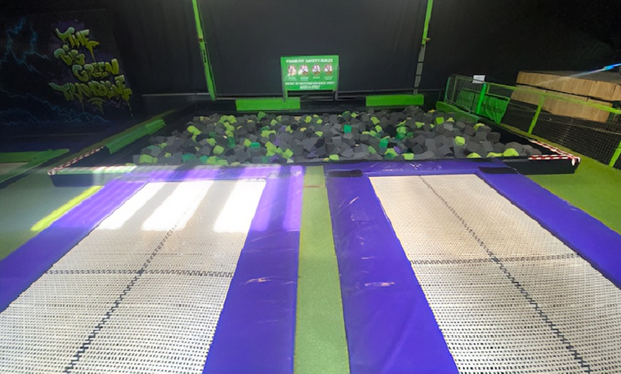 Image 7: Flip Out Portsmouth Try To Reach The Ceiling Or See Who Jumps Higher

