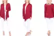 Women's Soft Open-Front Drape Cardigan - Second Medium