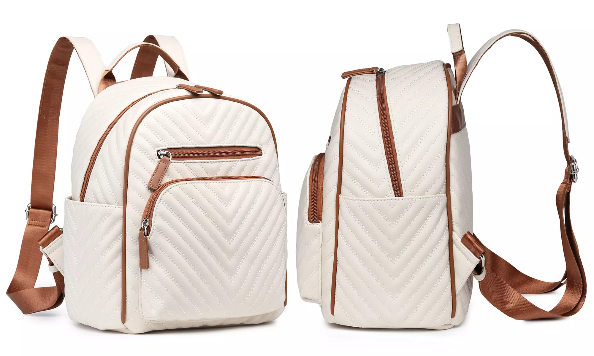 Sac à dos en cuir PU décontracté et chic