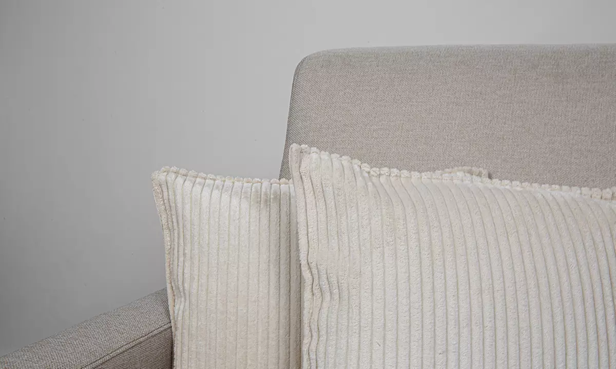 Lot de 2 coussins en velours côtelé 40 x 40 cm