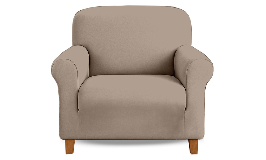 Image 27: Water-Resistant, Elegant Velvet Sofa Cover in Various Sizes