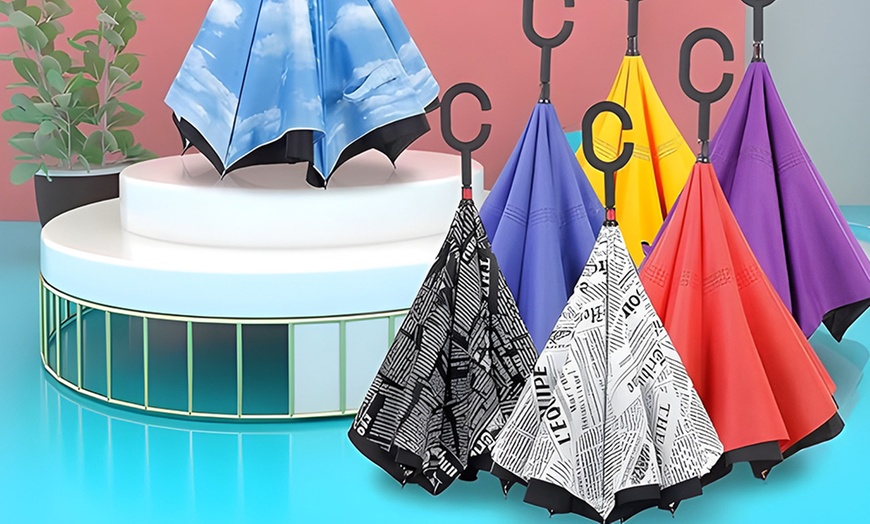 Image 2: Winddichte, anti-druppel paraplu