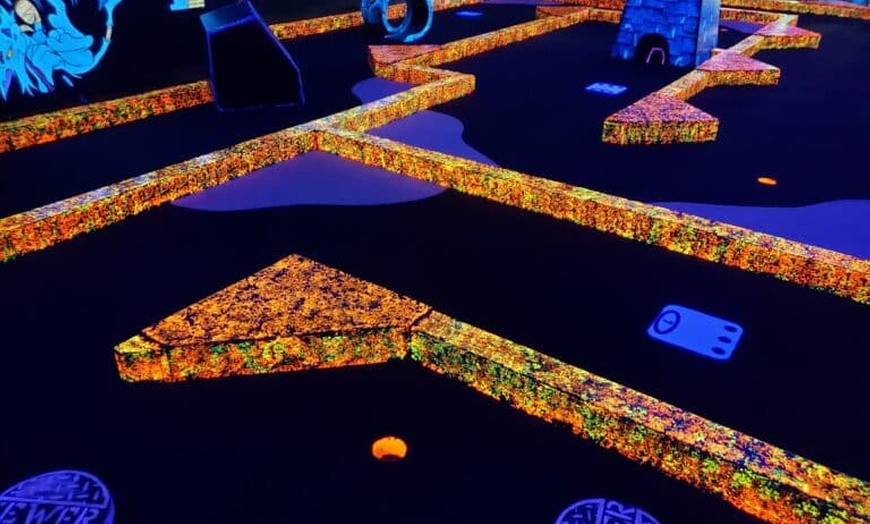 Image 4: Enjoy 18 Holes of Blacklight Mini Golf, Up to 38% Off