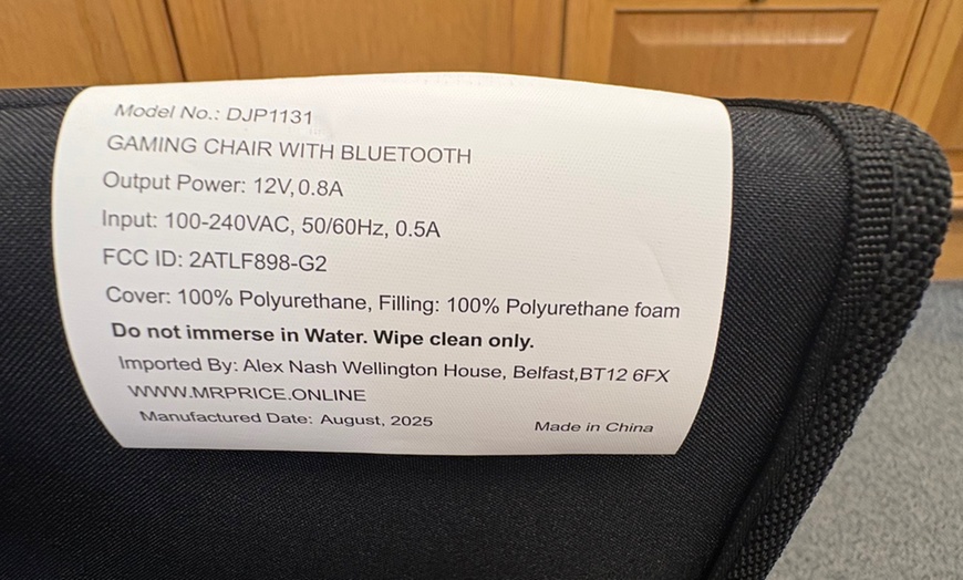 Image 13: Bluetooth Rocker Gaming Chair