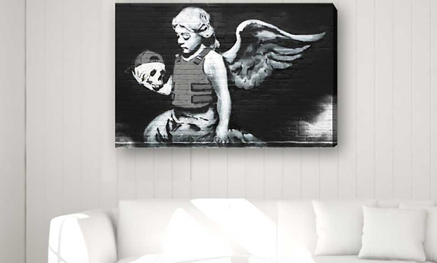 Image 12: Banksy Canvas Collection 