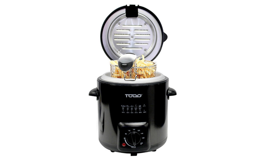 Image 5: TODO 0.9L Deep Fryer Stainless Steel Housing