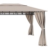 Image 4: Gazebo da giardino con tende laterali