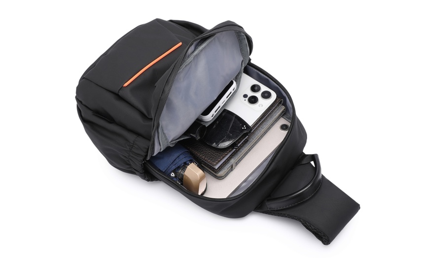 Image 6: Water-Resistant Lightweight Sling Chest Bag