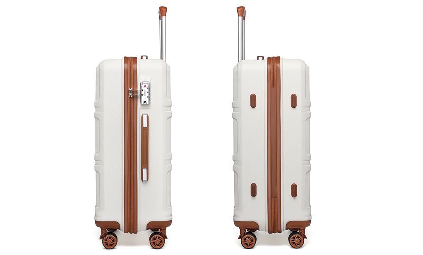 Image 13: KONO 20- or 24-Inch Suitcase ABS Hard Shell Luggage And Backpack Set