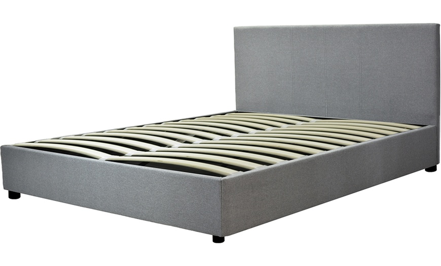 Image 3: Lit coffre Colisée tissu, matelas ''Cosmos'' en option, Sampur