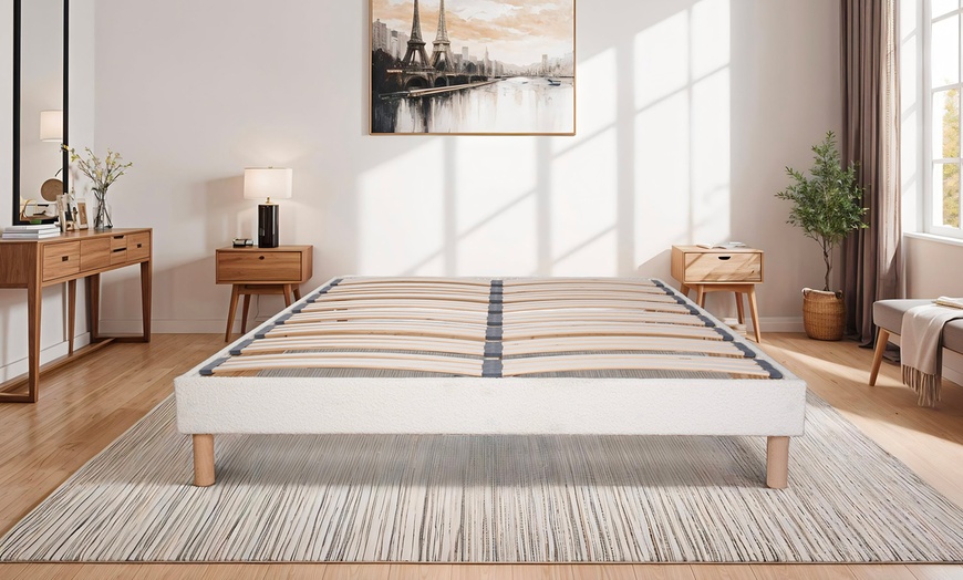 Image 2: Sommier Bianca en laine bouclée, tehnologie tri-lattes 