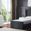 Image 28: DS Living Elara Winged Panel Bed With Ottoman Gas Lift