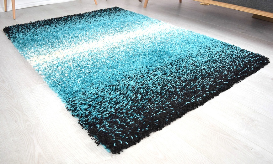 Image 3: Three-Tone Shaggy Rug, 5 Colours