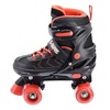 Image 3: X-Skate Adjustable Quad Roller Skates with Built In Adjusters for Kids