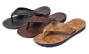 Summer Simple Men's PU Flip Flops