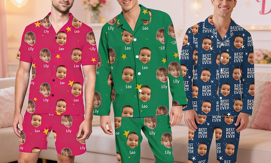 Image 16: Custom Photo Pajama Set from Justyling — Full or Half Set