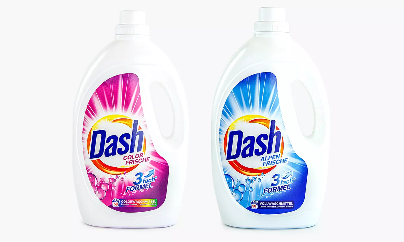 2 ou 4 détergents lessive liquide de 2,75 L de la marque Dash - Primary Image
