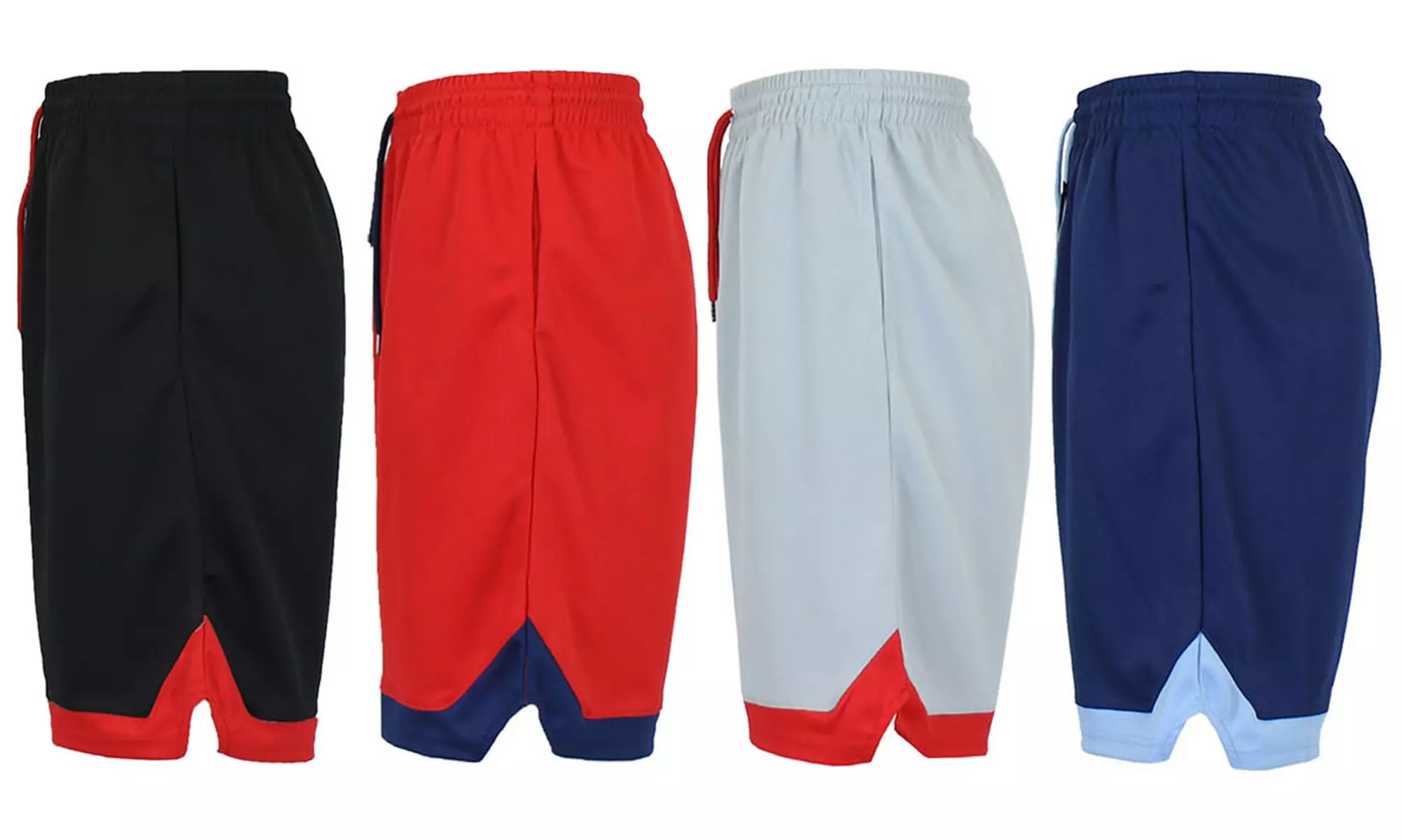 4-Pack Men's Moisture Wicking Performance Mesh Shorts - (Multiple Styles)