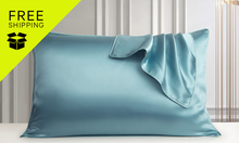 Mulberry Silk Beauty Pillowcase Duo - 524466-15 - Blue; Free Shipping Included - Kheart