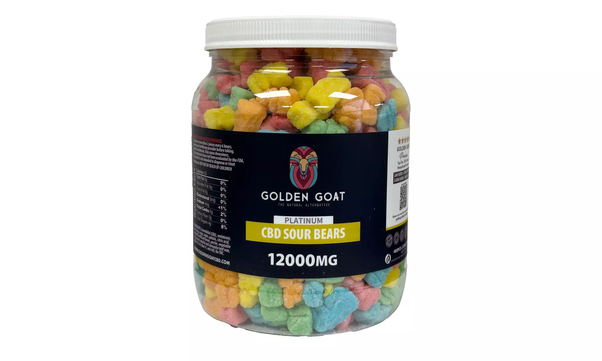 3000MG - 12,000MG Premium Grade CBD Infused Gummies by Golden Goat