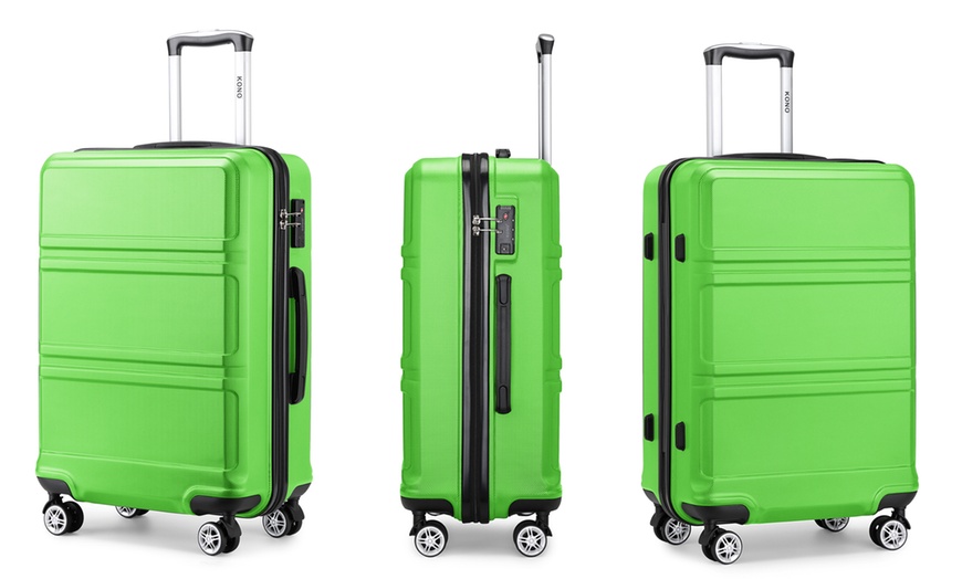 Image 20: Kono Six Piece Suitcase Set with TSA Lock and 360° Wheels