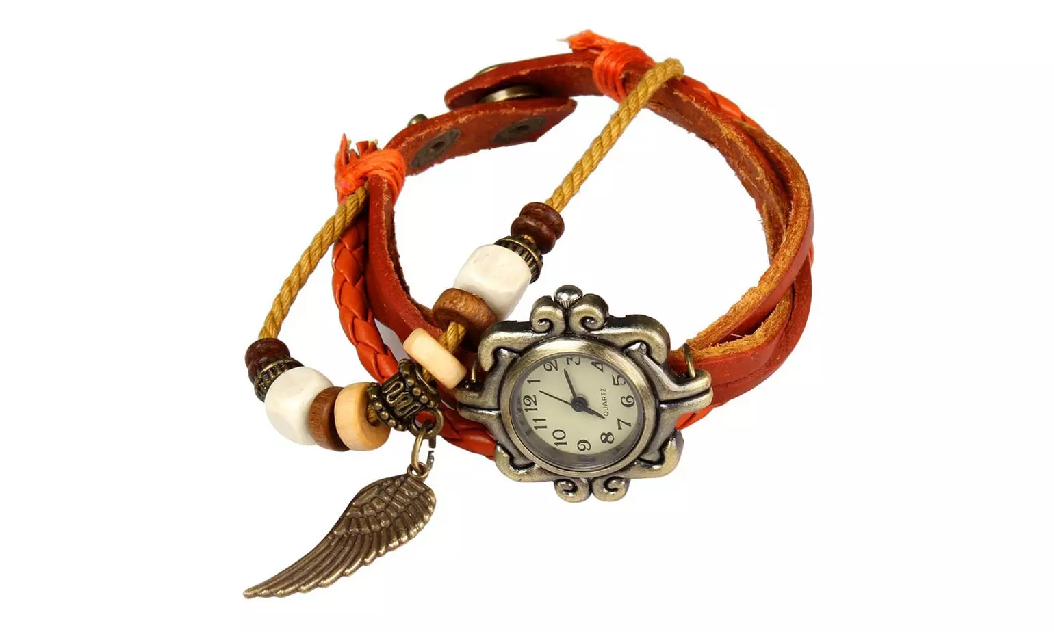 Women's Vintage Bohemian Vegan Leather Watch  (Charm And Color Choices)