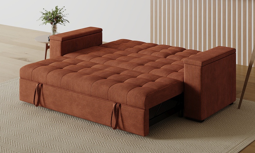 Image 33: Canapé convertible "Tilia" 3 places en tissu Kocoon