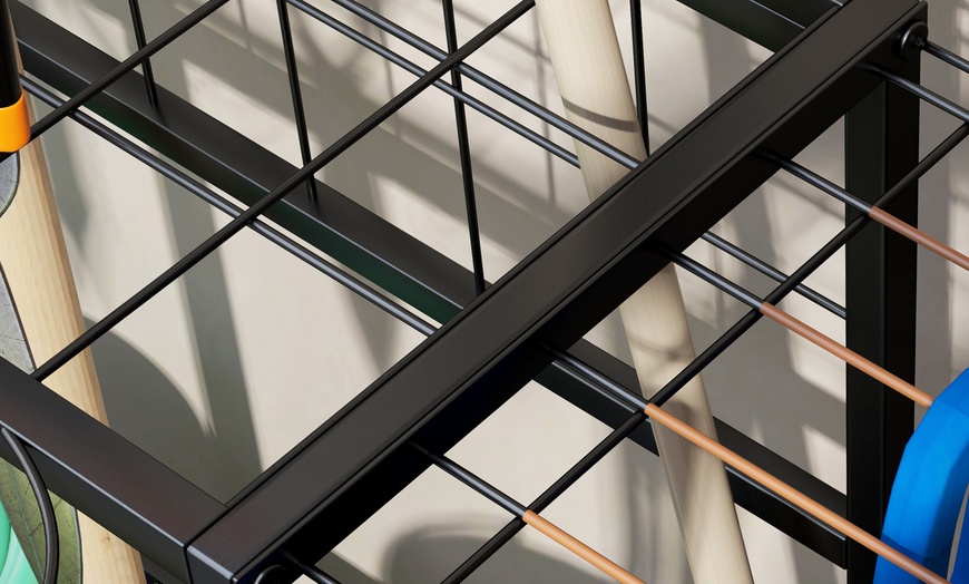 Image 3: Outsunny Garden Tool Storage Rack