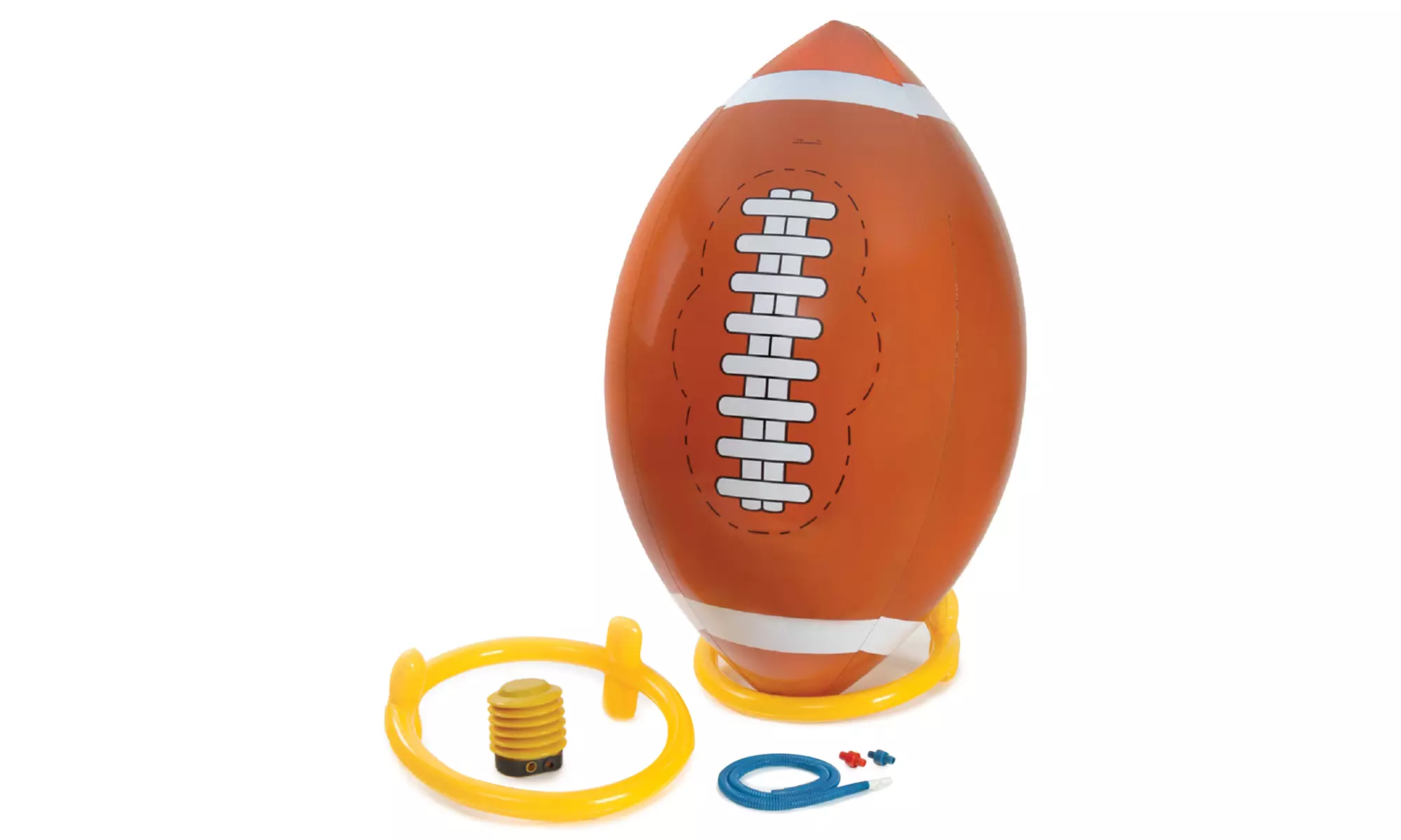 Giant 4 Ft. Inflatable Football with Tee and Pump - Primary Image