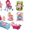 Image 3: Deao Set of 8 Mini 5'' Baby Dolls with Accessories